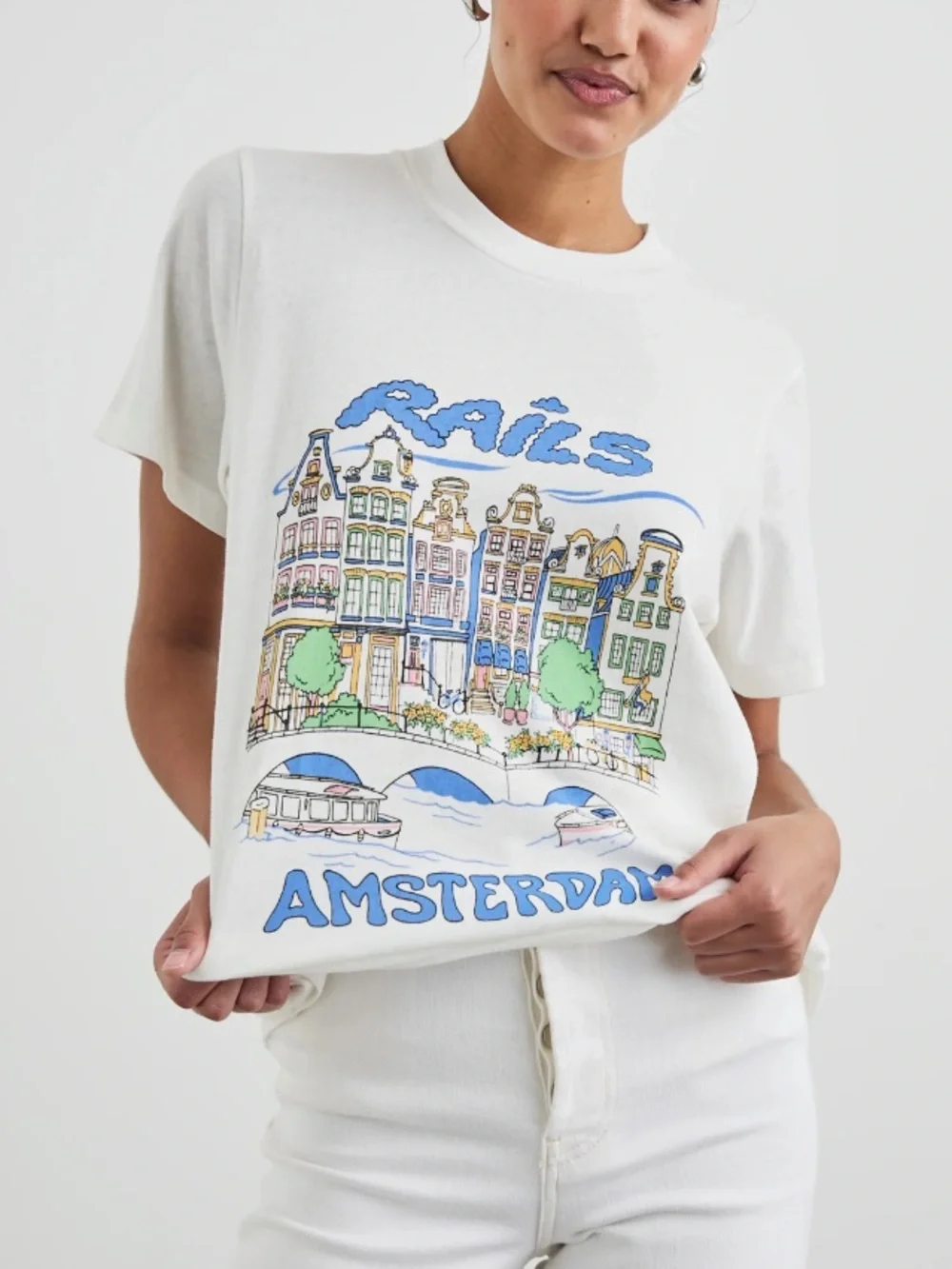 Rails Amsterdam Boyfriend T-Shirt - Picture 3 of 9